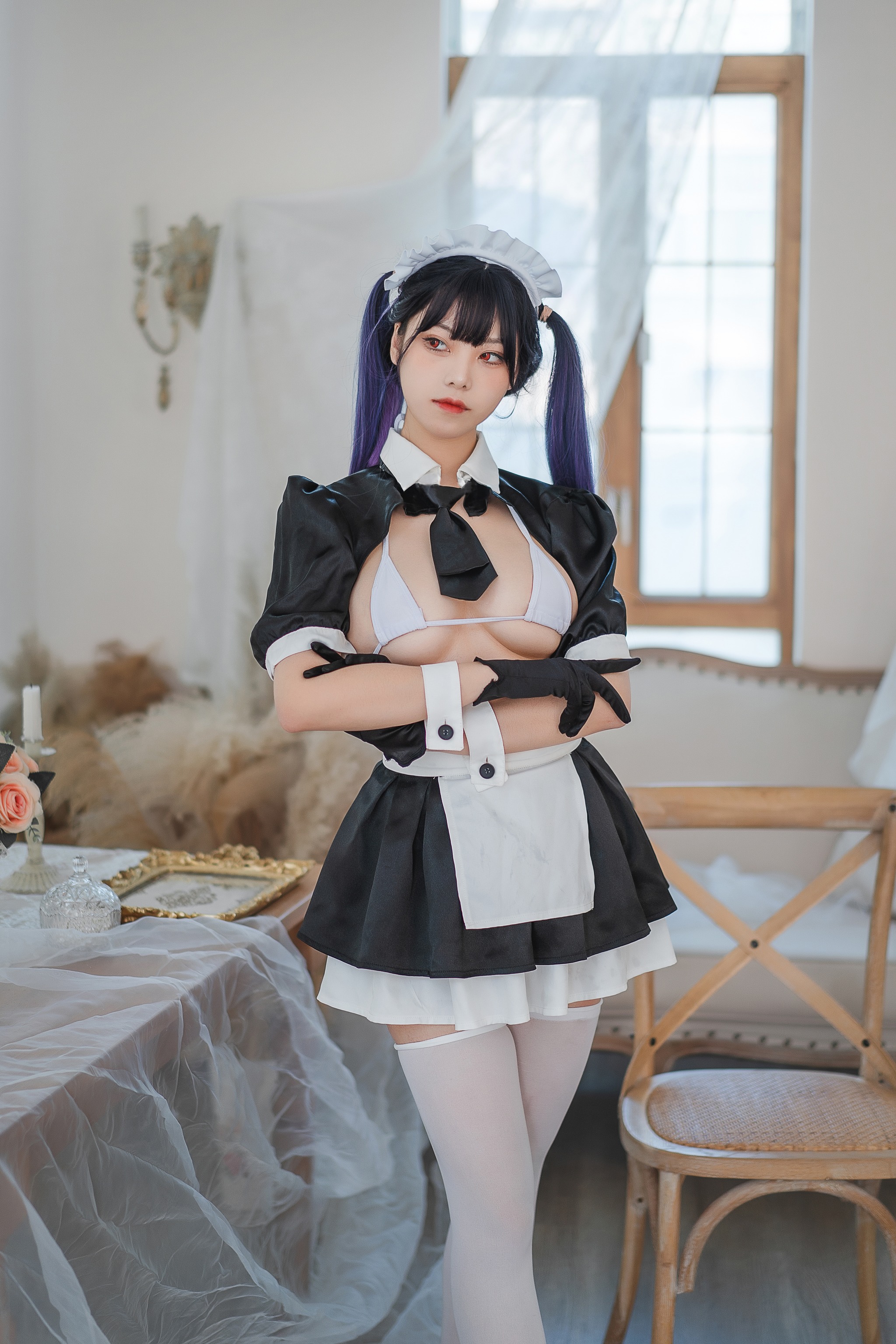 蜜汁猫裘 - NO.077 工作女仆 [50P]-XikXak